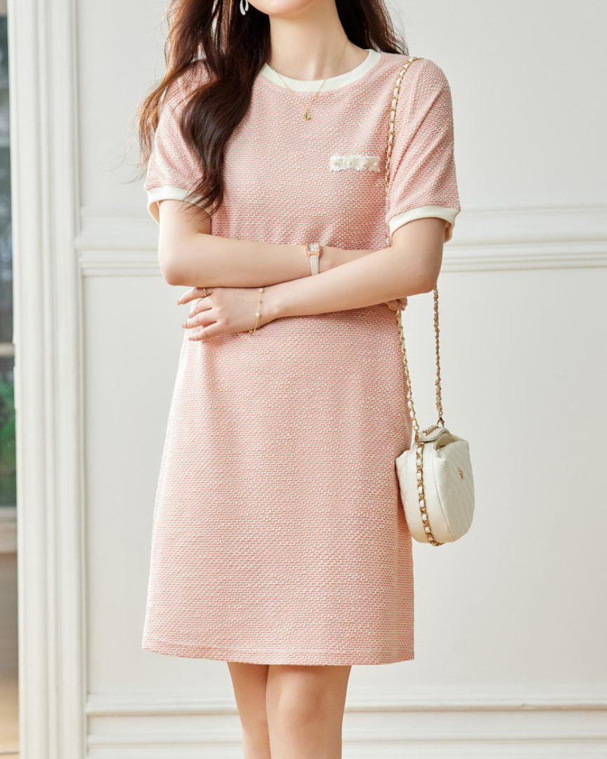 Aria Soft Trim Knit Dress