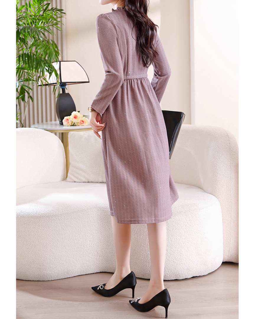Lyra Dot Ruche Waist Dress
