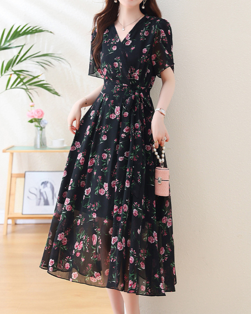 Daphne Bloom Soft Midi Dress