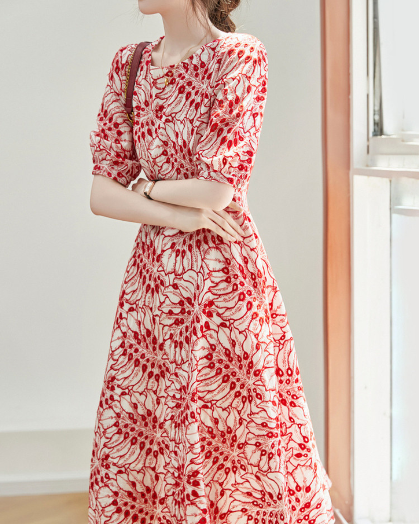 June Bloom Embroidered Dress