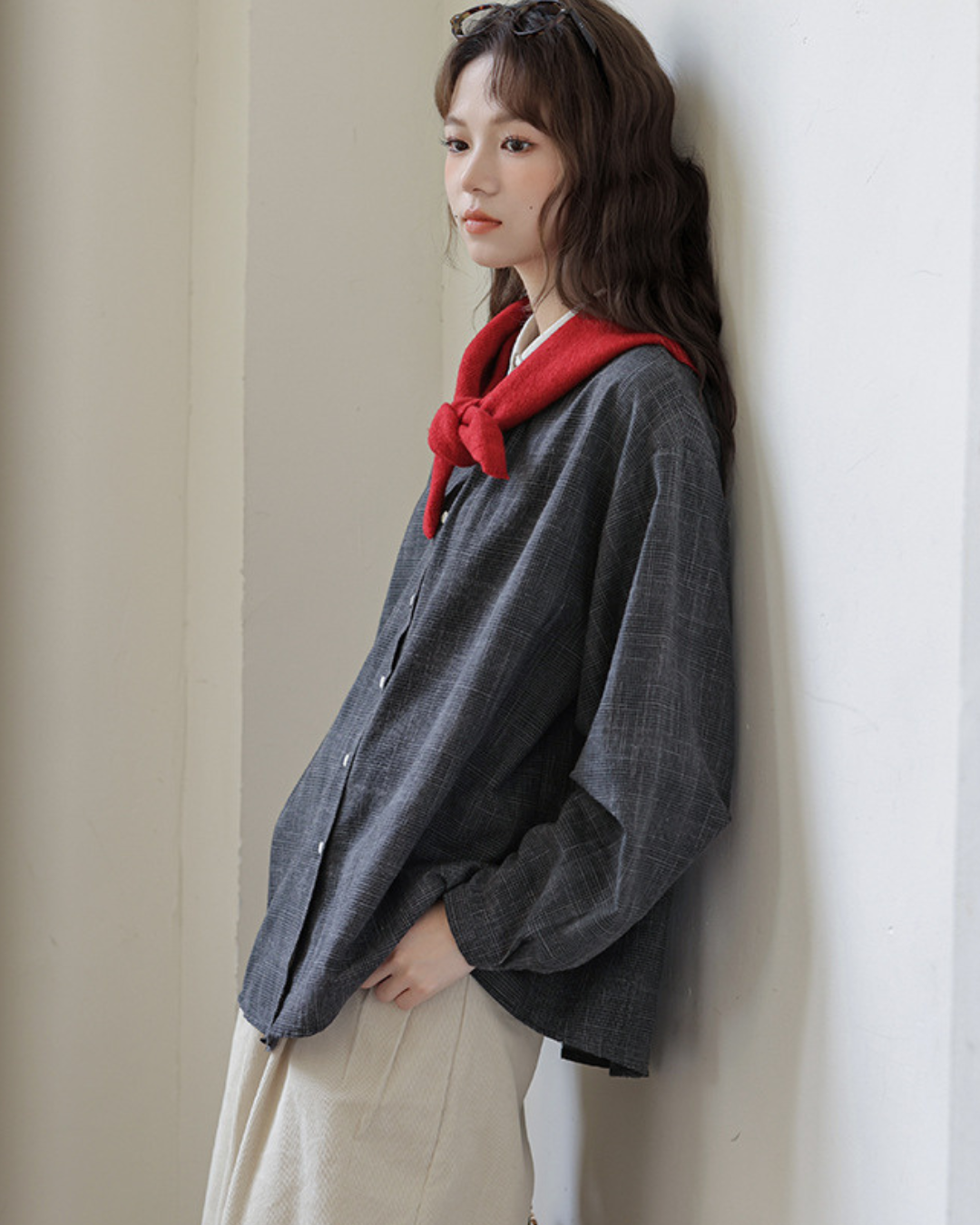 Nella Contrast Collar Shirt