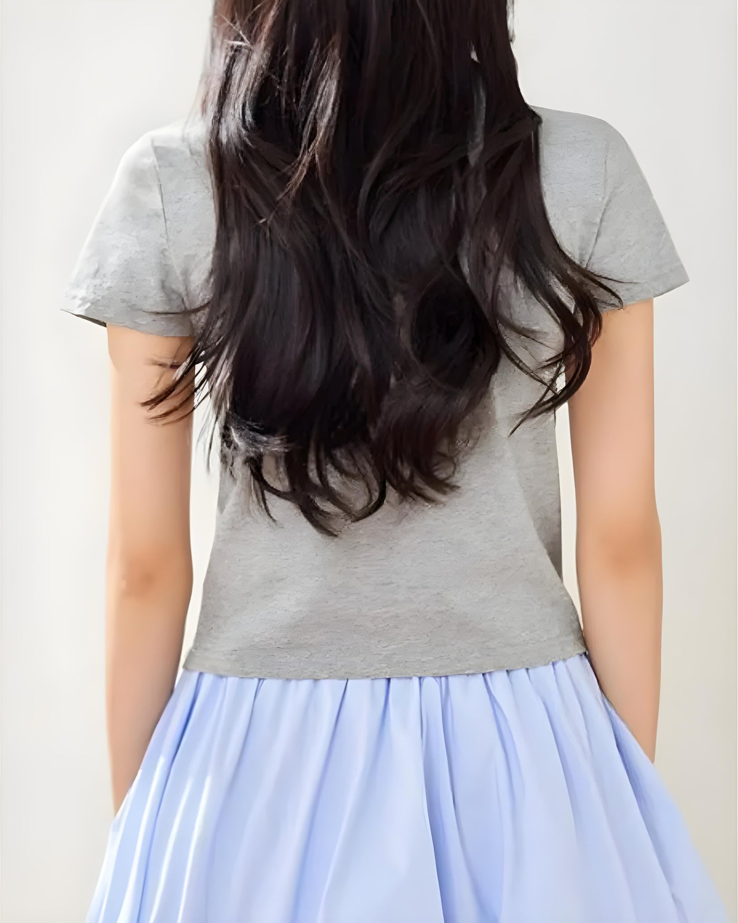 Elise Gingham Bow Cotton T-Shirt