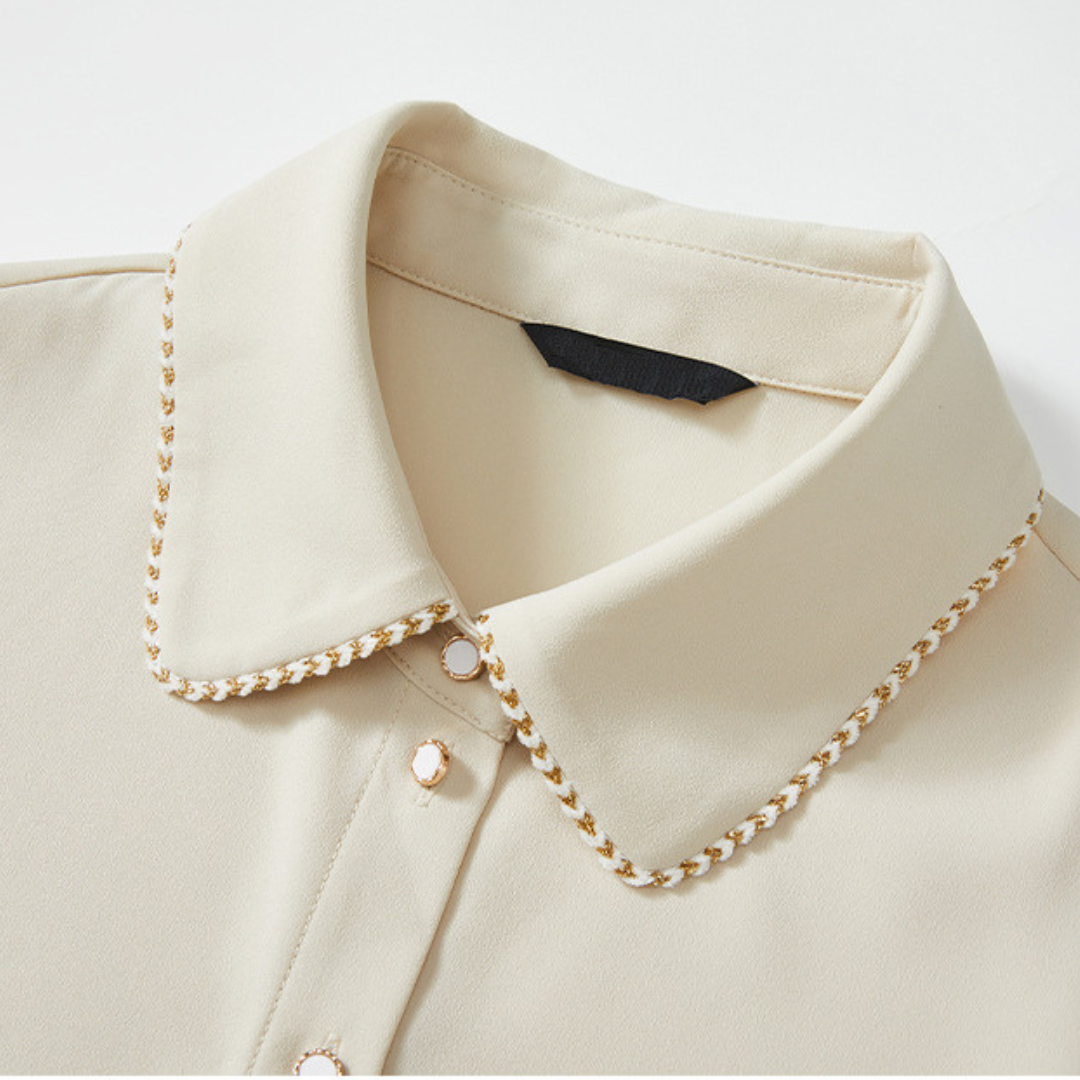 Aira Lapel Soft Collar Blouse