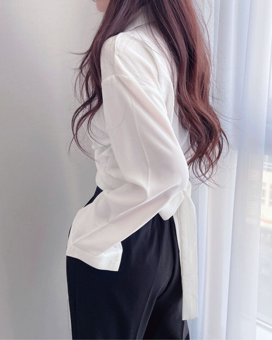 Elora Tie Back Drape Shirt