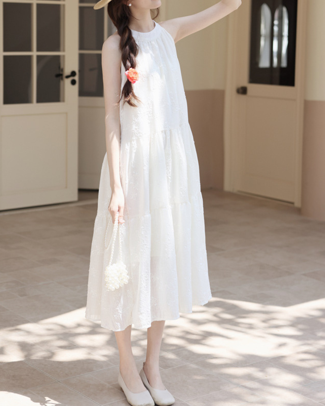 Noelle Bloom Tie-Back Dress