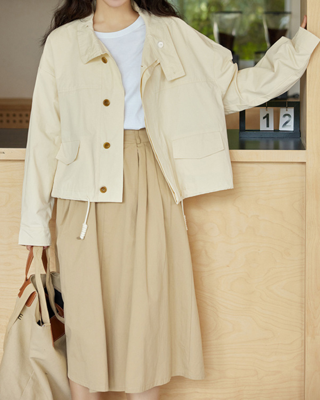Elodie Calm Cotton Drawstring Jacket