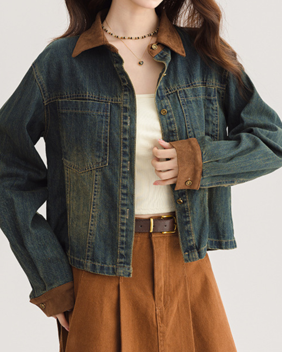 Nora Soft Contrast Denim Jacket