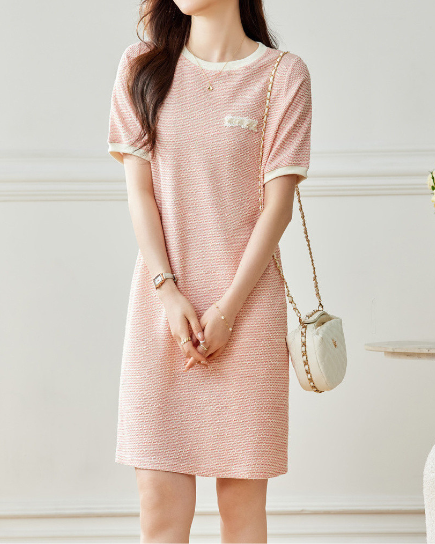 Aria Soft Trim Knit Dress