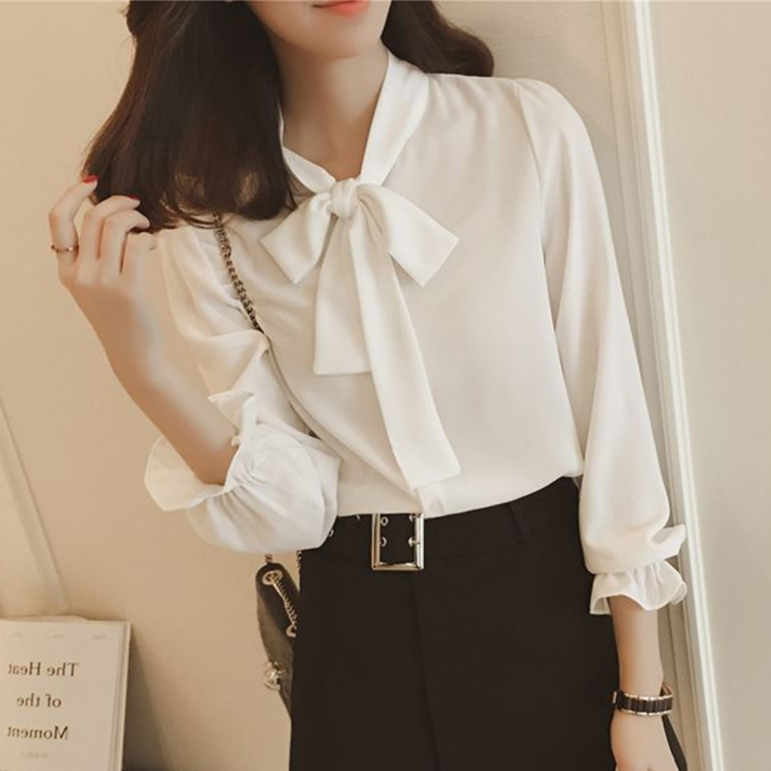 Luna Tie Soft Bow Blouse