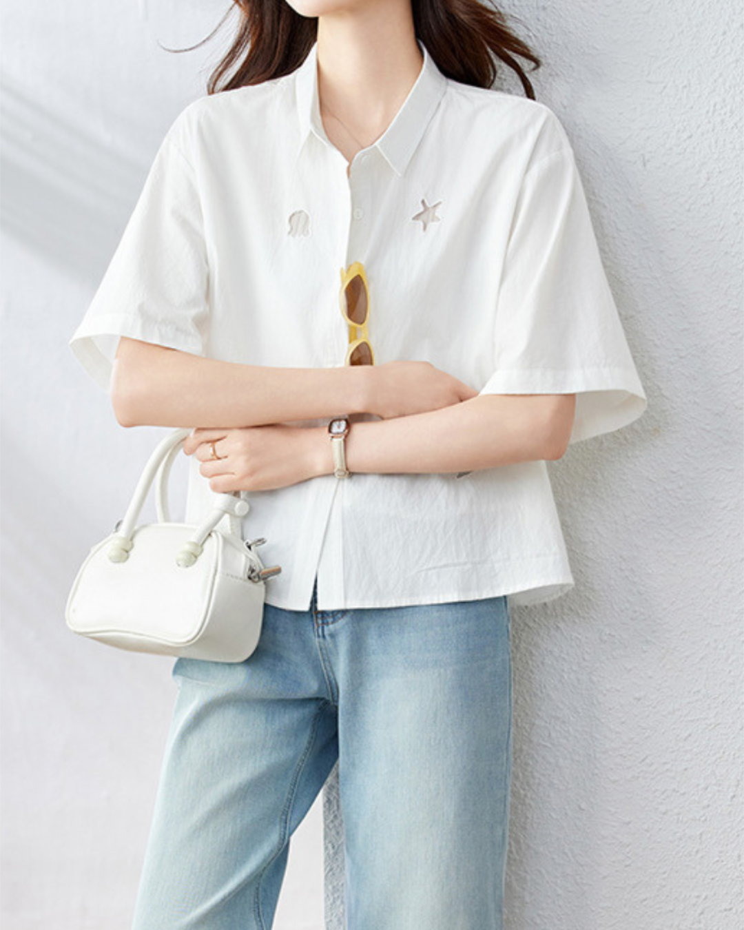 Isla Breeze Embroidery Shirt