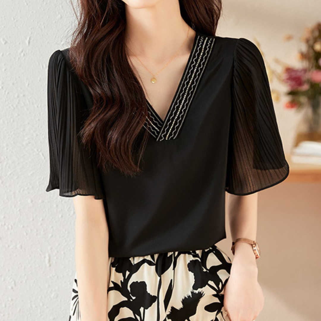 Aria Light Pleat Blouse