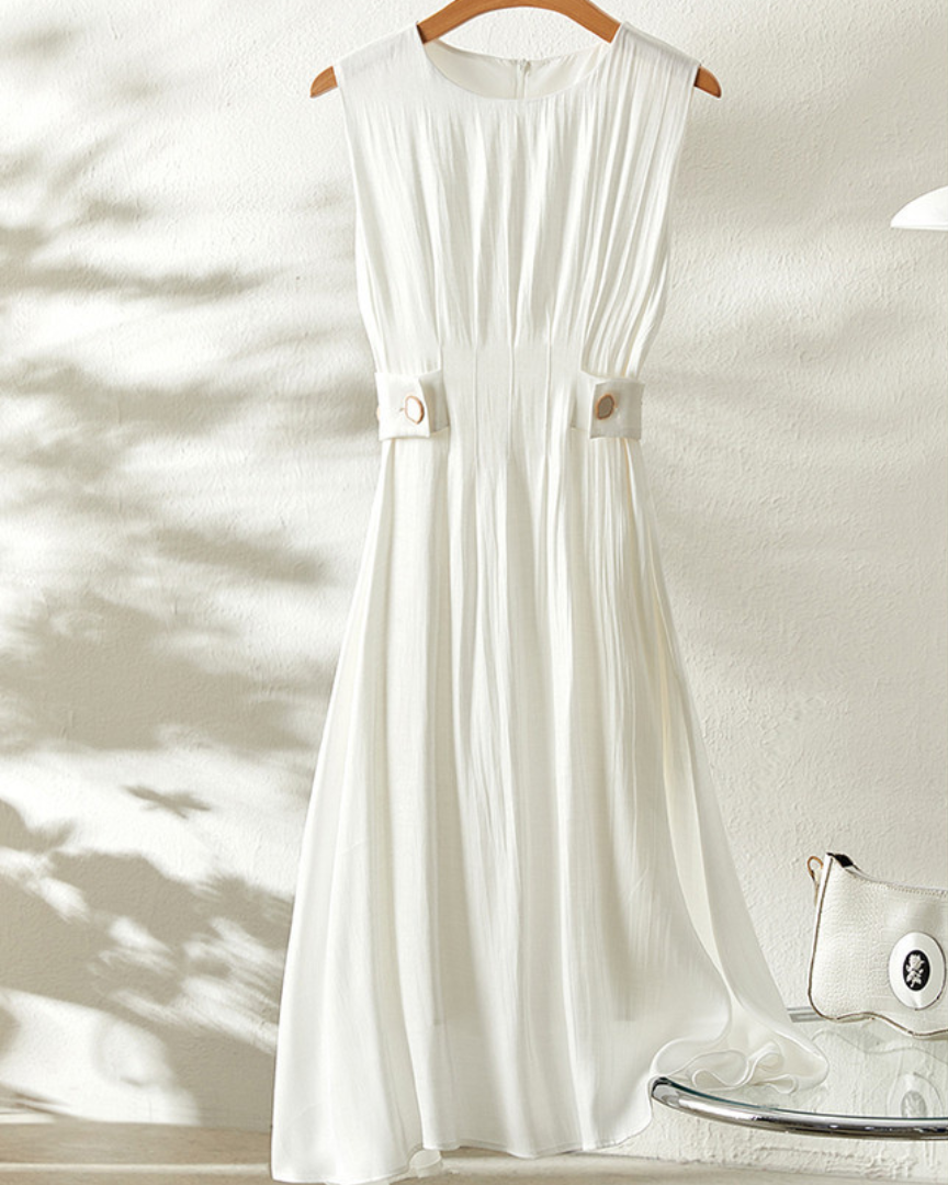 Elsa Drape Waist Flow Dress
