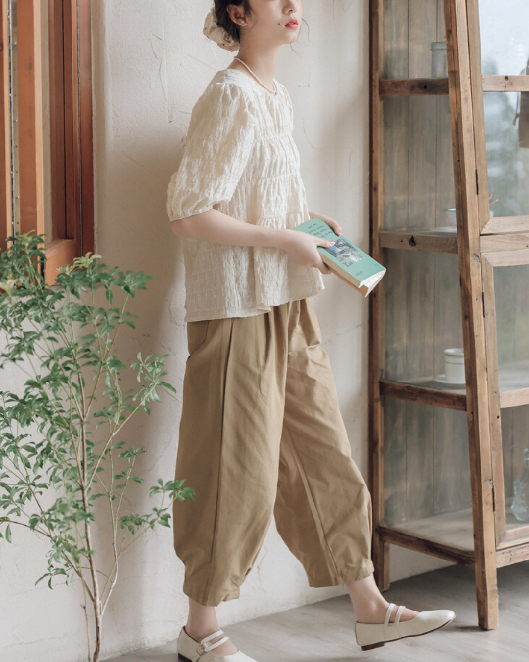 Elodie Crinkle Soft Blouse