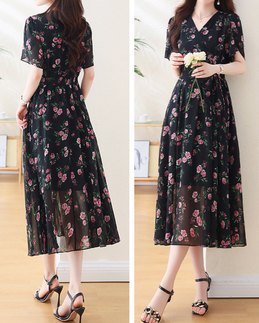 Daphne Bloom Soft Midi Dress