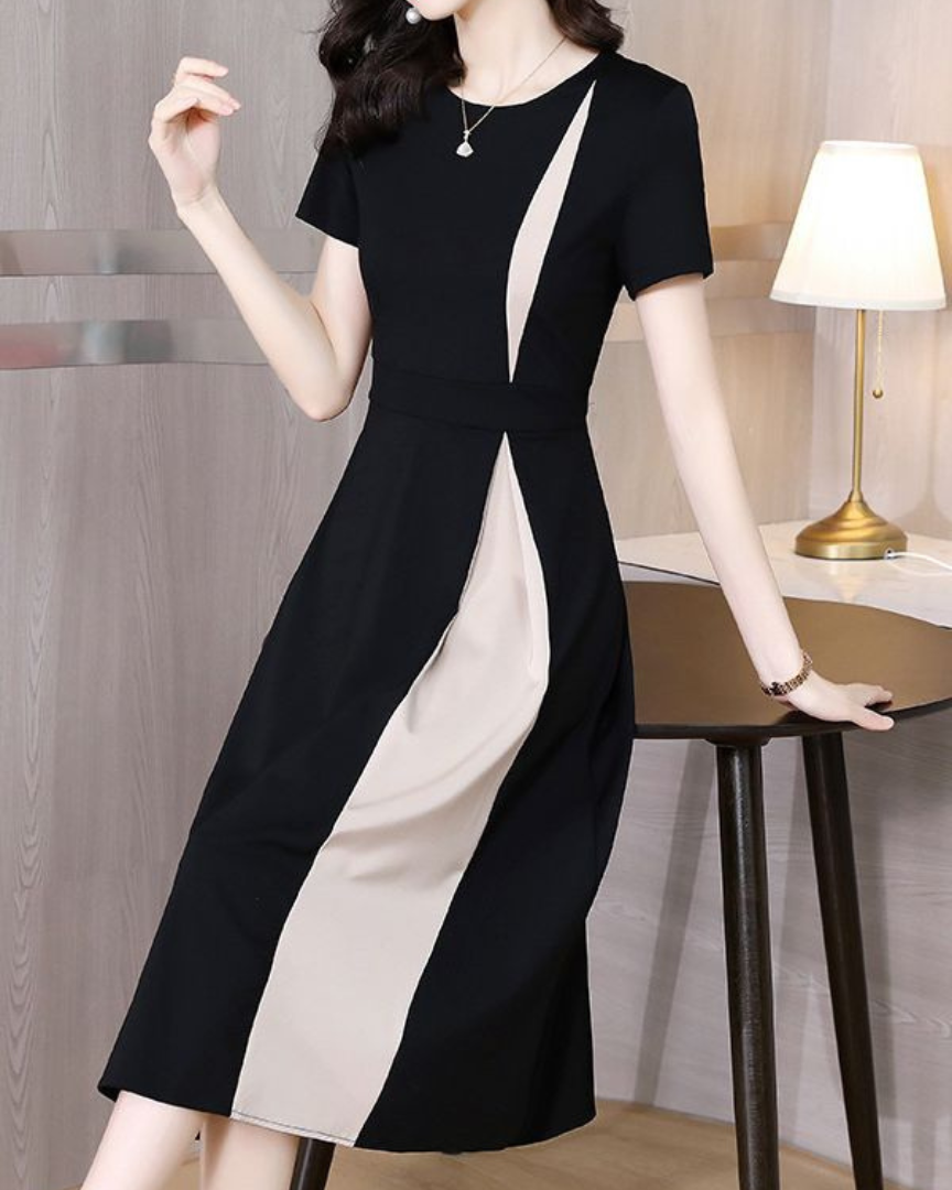 Noir Trace Panel Dress