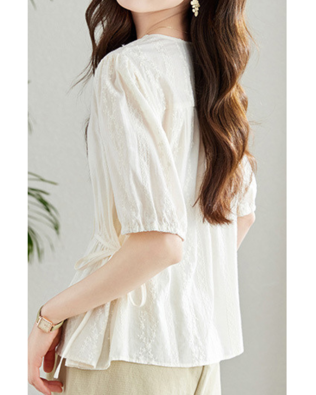 Clara Lace Waist Blouse