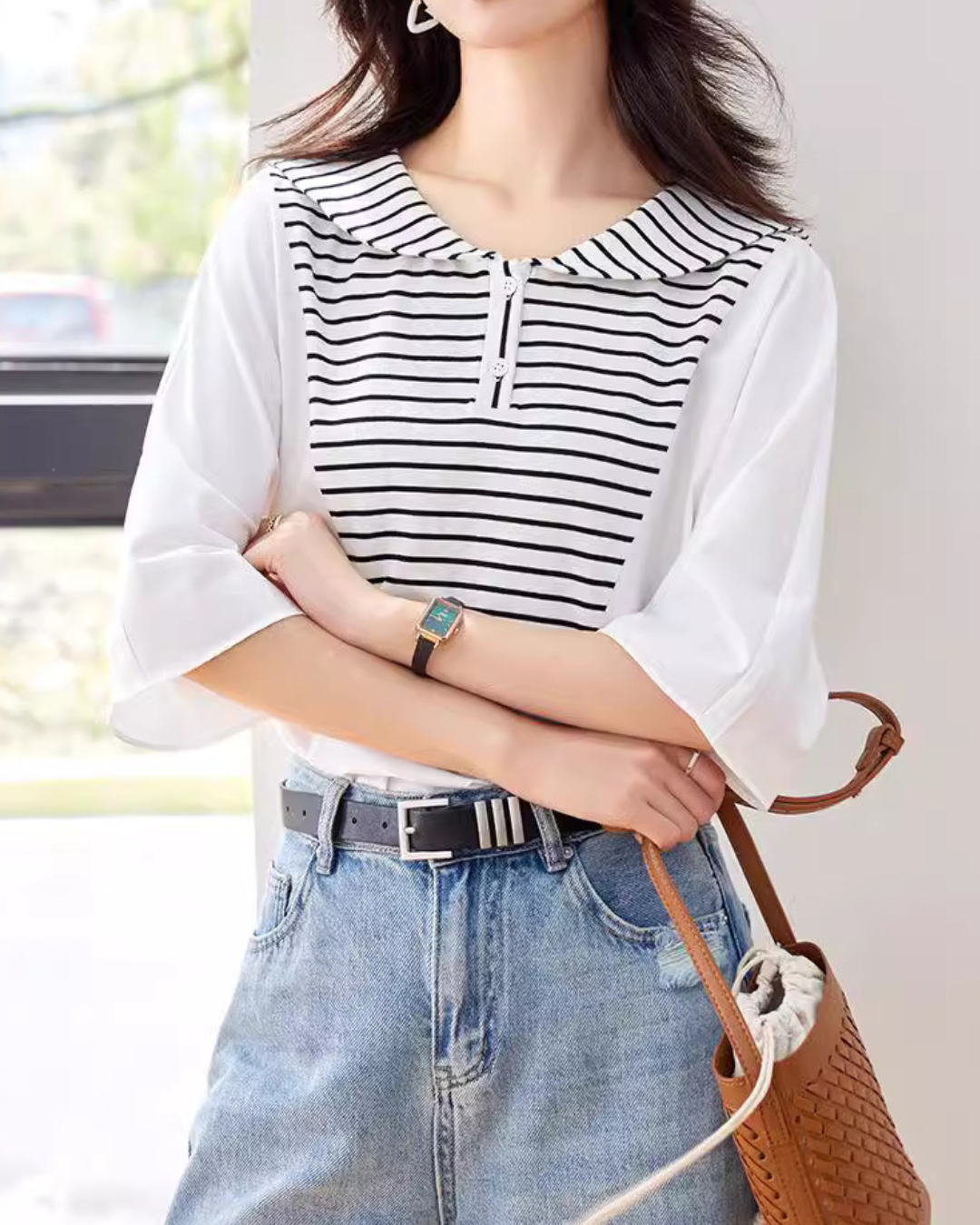 Lila Sailor Stripe T-Shirt