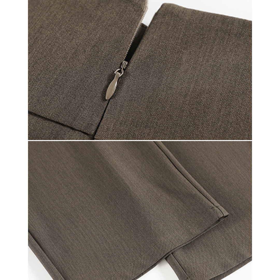 Arden Buckle Waist Wide Trousers