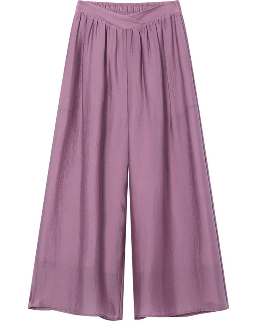 Serene Drape Chiffon Wide Pants