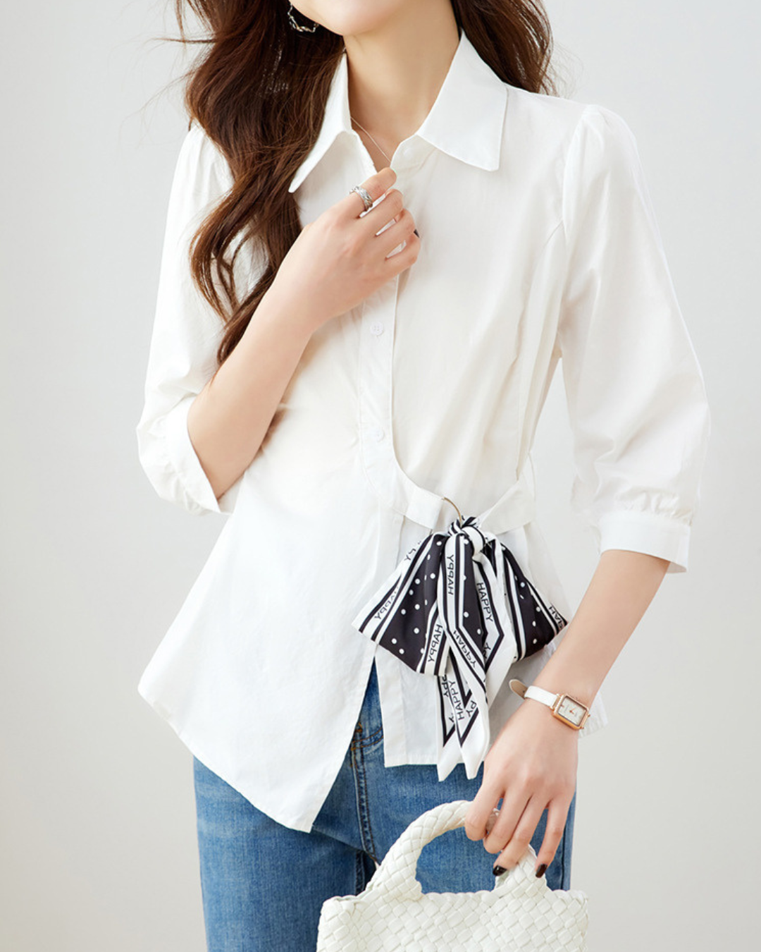 Celine Bow Soft Blouse