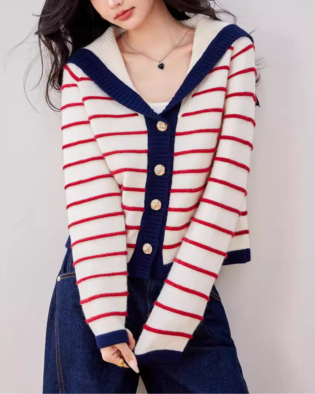 Celine Coast Stripe Cardigan