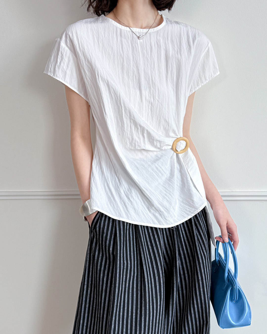 Elowen Ring Wrap Crinkle T-Shirt