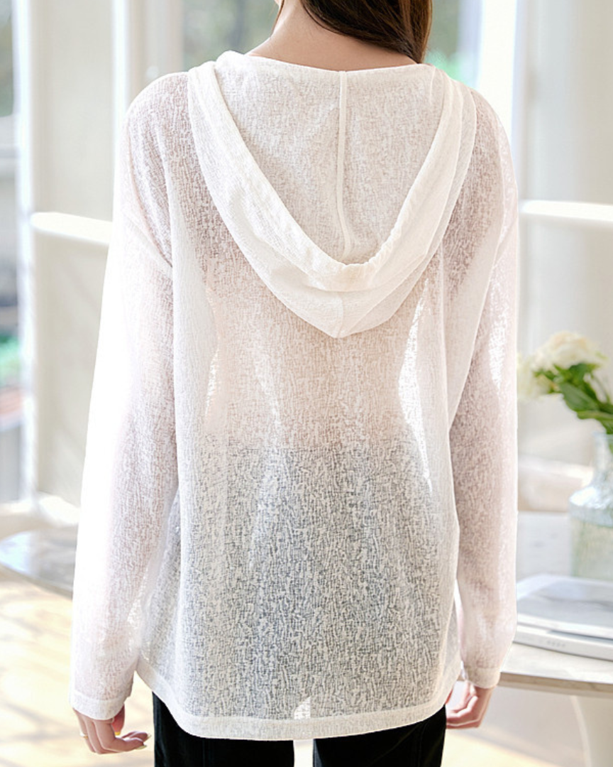 Elsie Sheer Hooded T-Shirt
