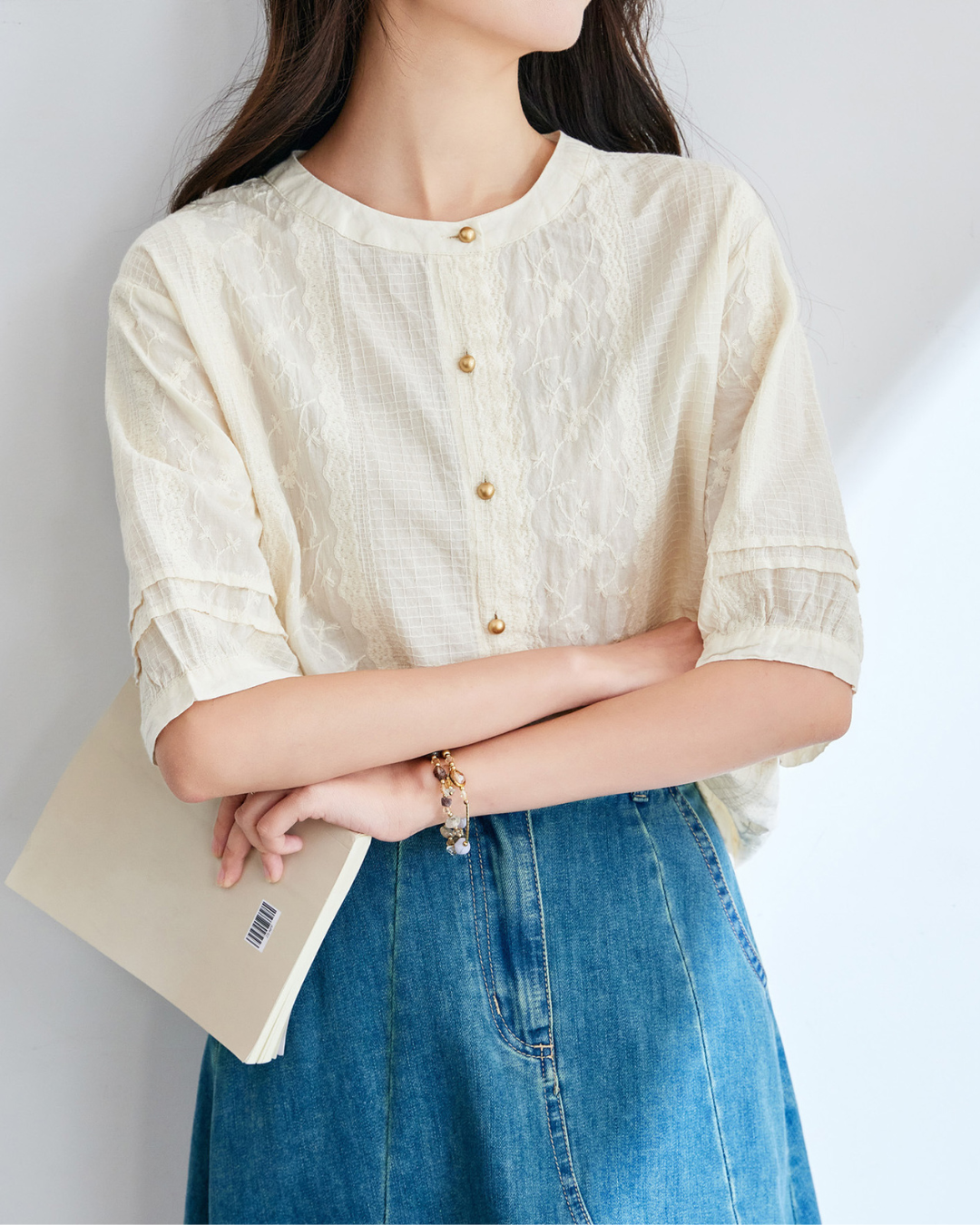 Elora Light Textured Blouse