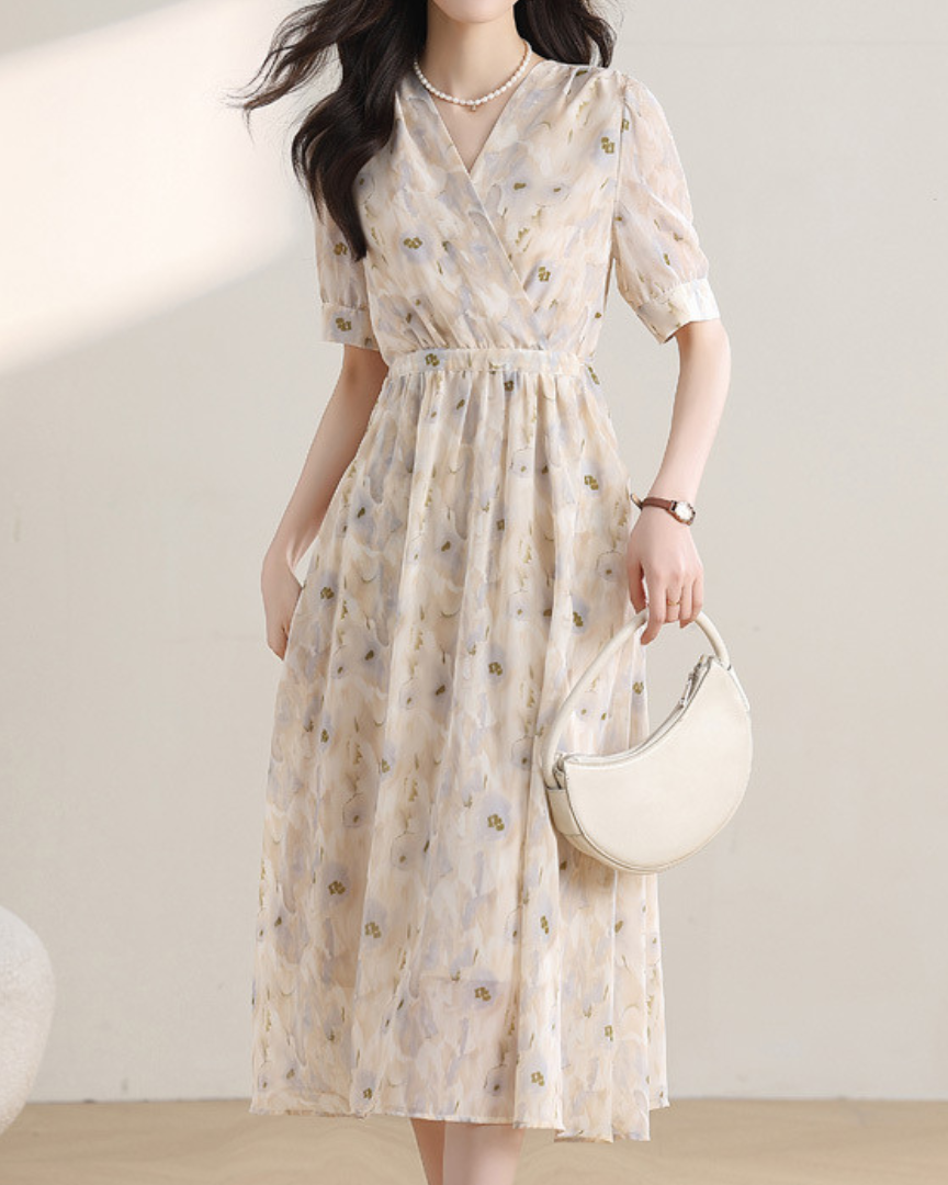 Amara Mist Bloom Midi Dress