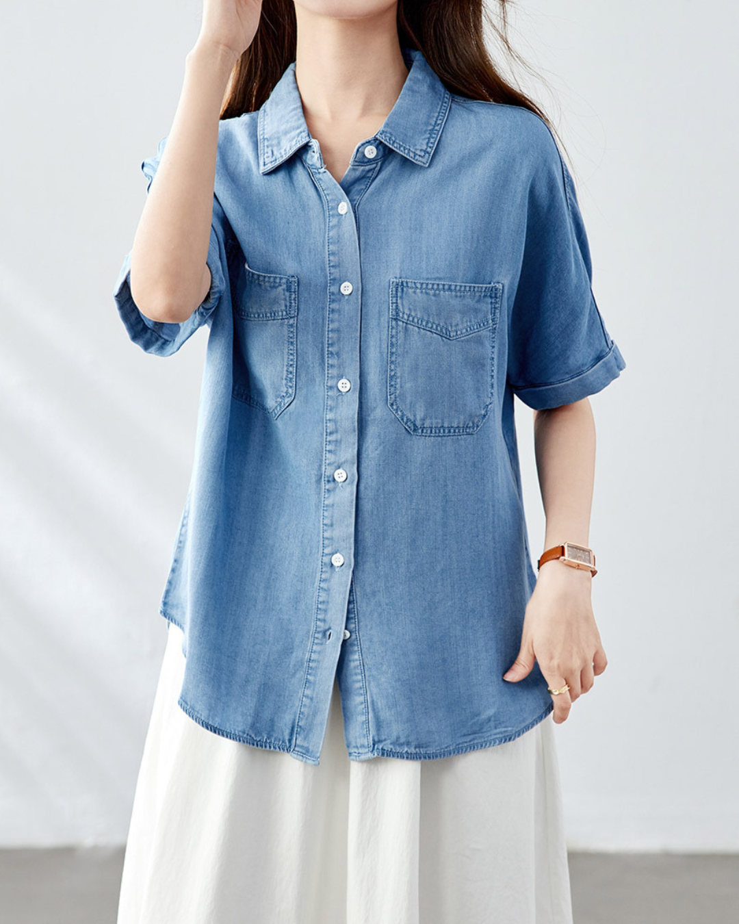 Liora Ease Denim Shirt