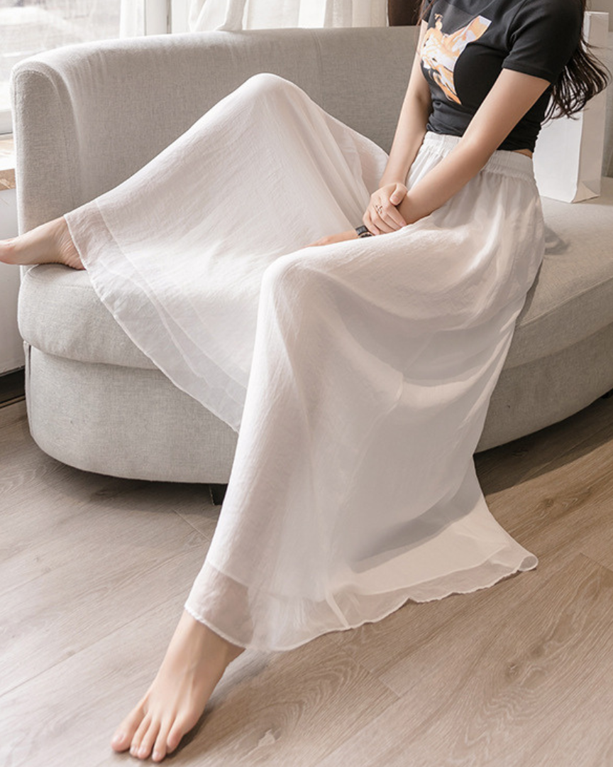 Liora Airy Chiffon Flow Pants
