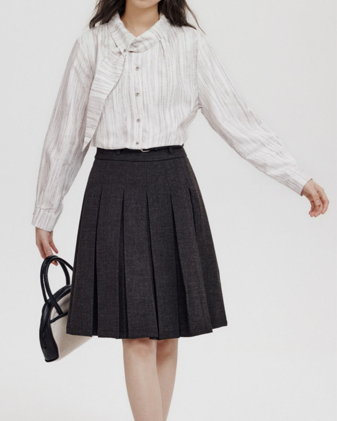 Mira Fold Stripe Blouse