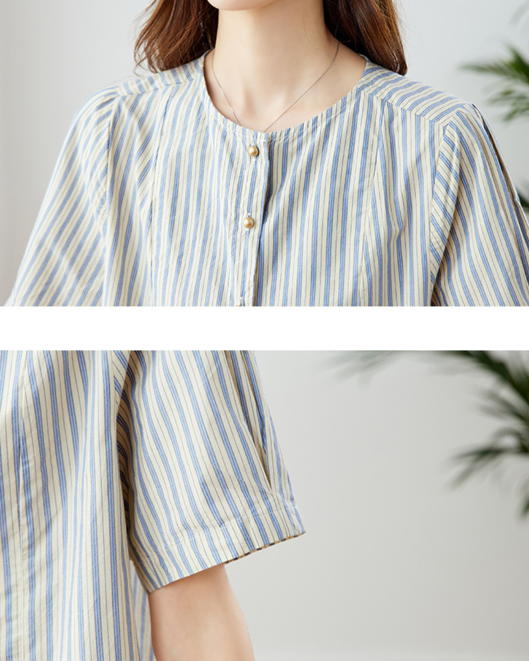Mila Drift Stripe Button Shirt