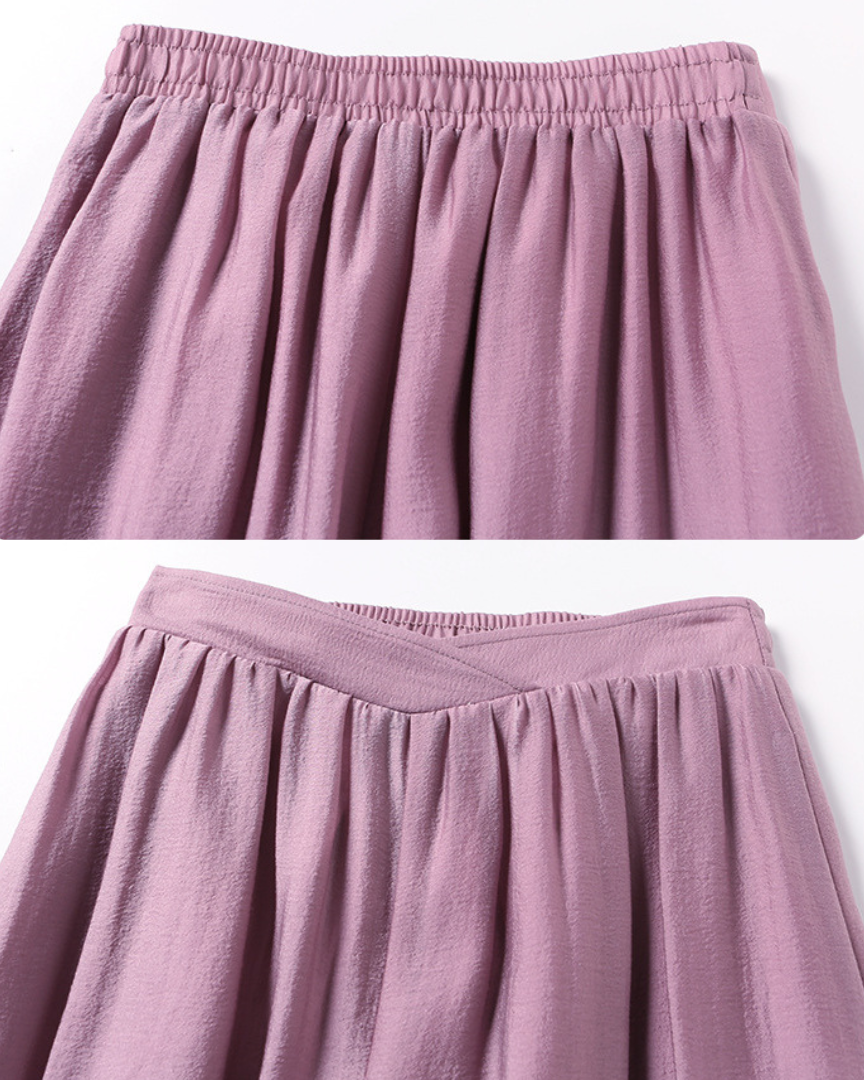 Serene Drape Chiffon Wide Pants