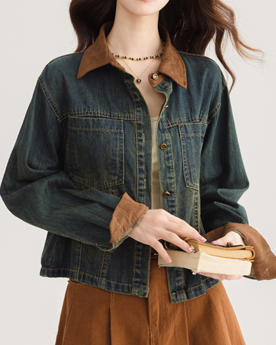 Nora Soft Contrast Denim Jacket