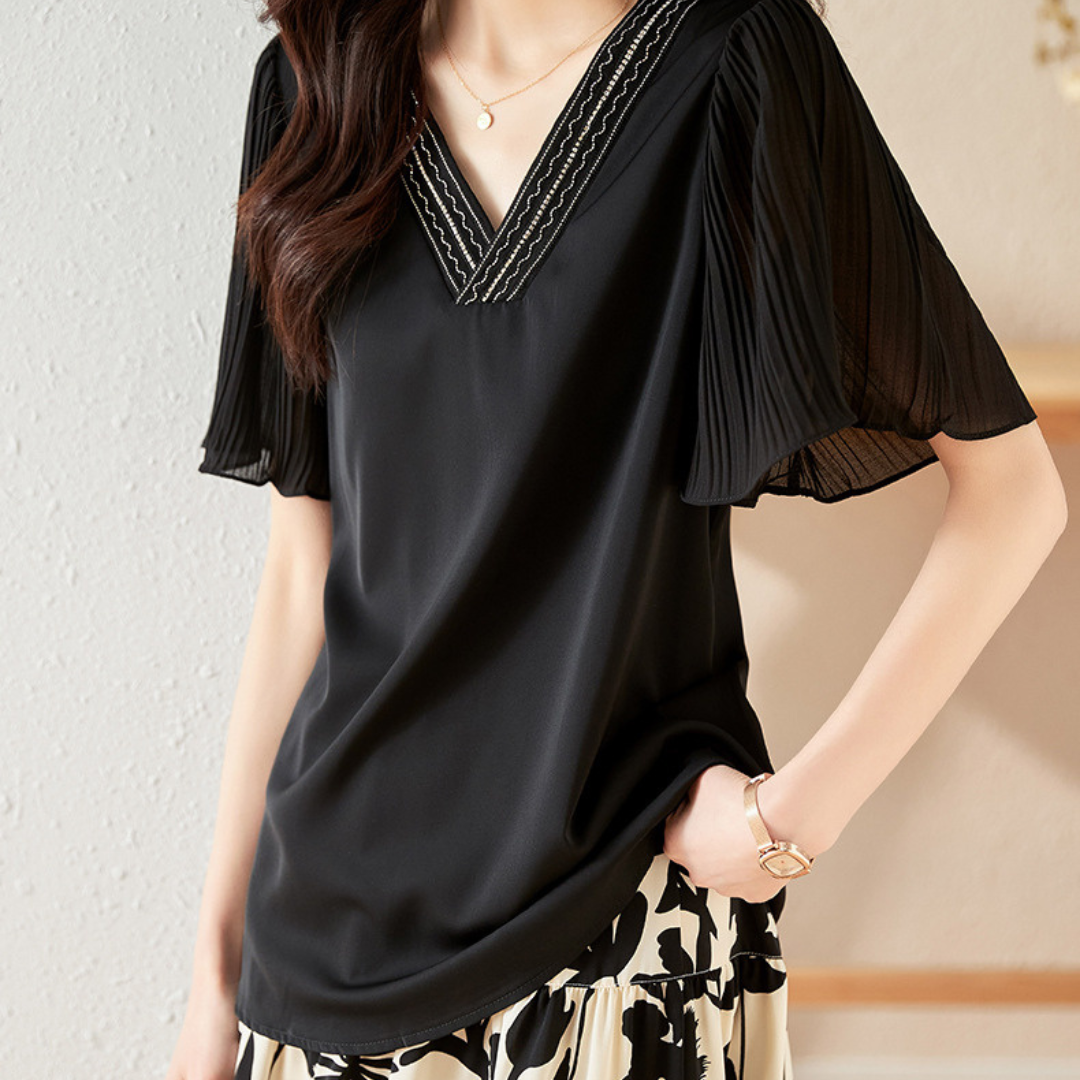 Aria Light Pleat Blouse