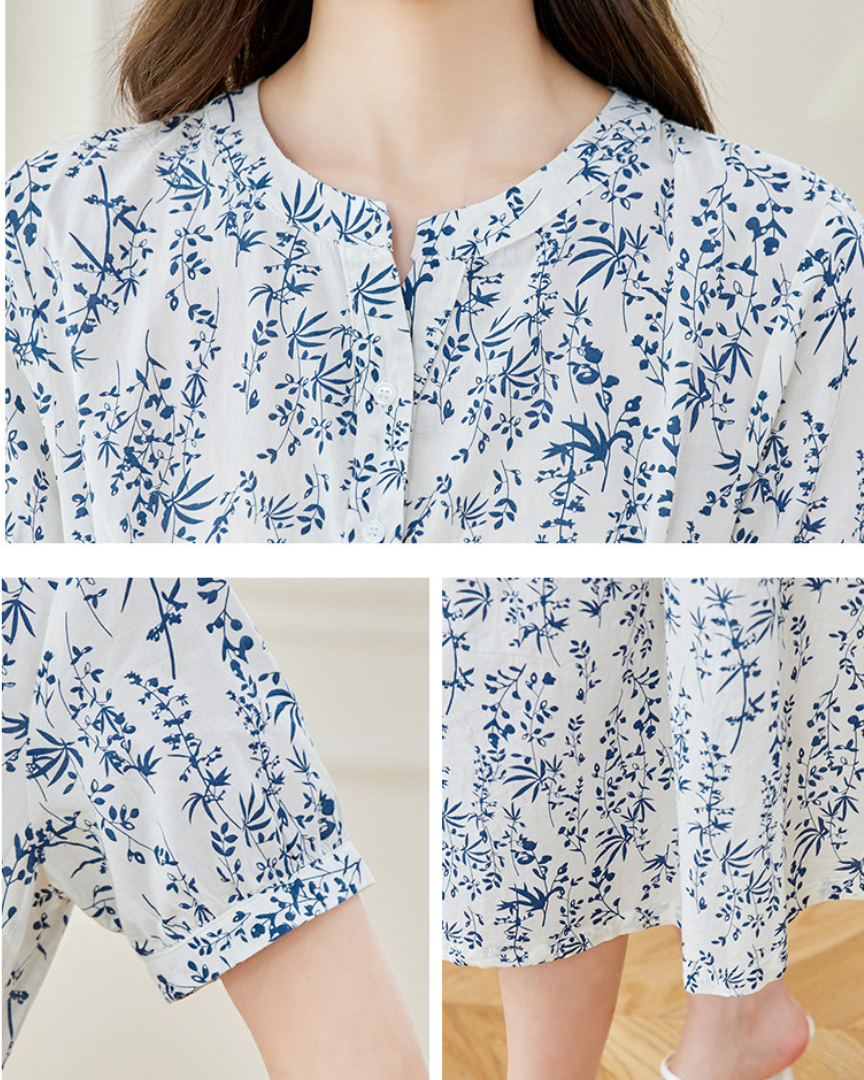 Lina Mist Print Midi Dress