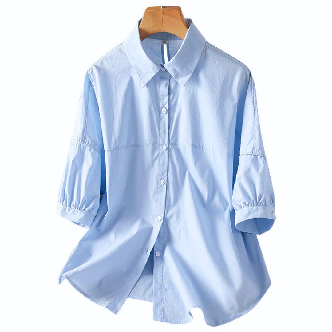Elva Crisp Sleeve Poplin Shirt