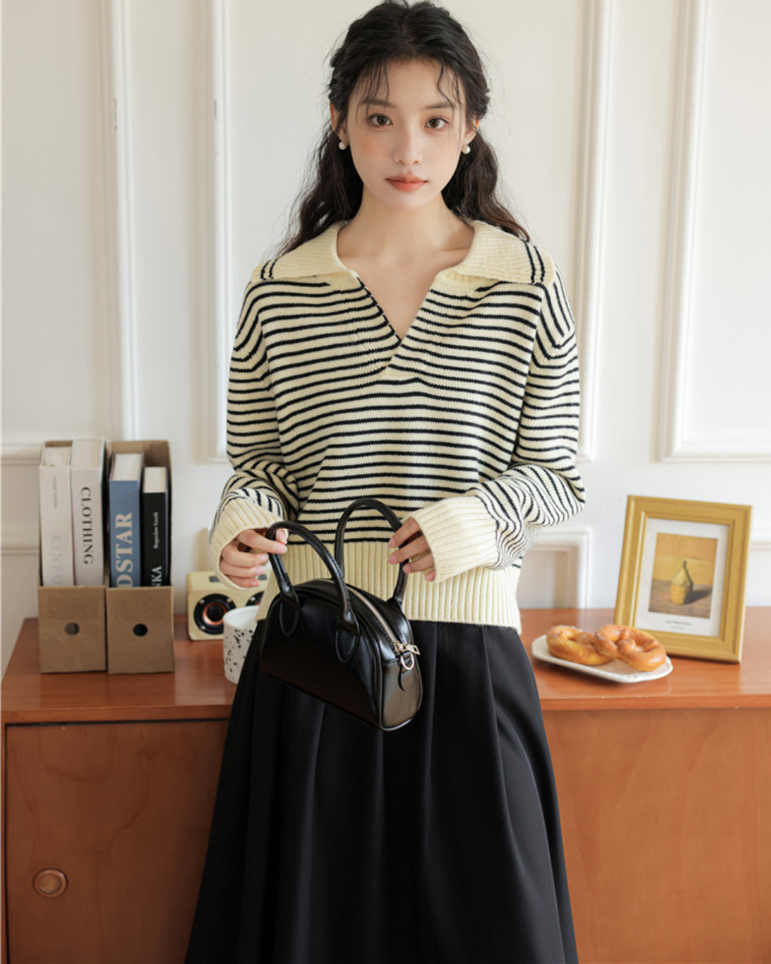 Marcie Stripe Relax Knit Top