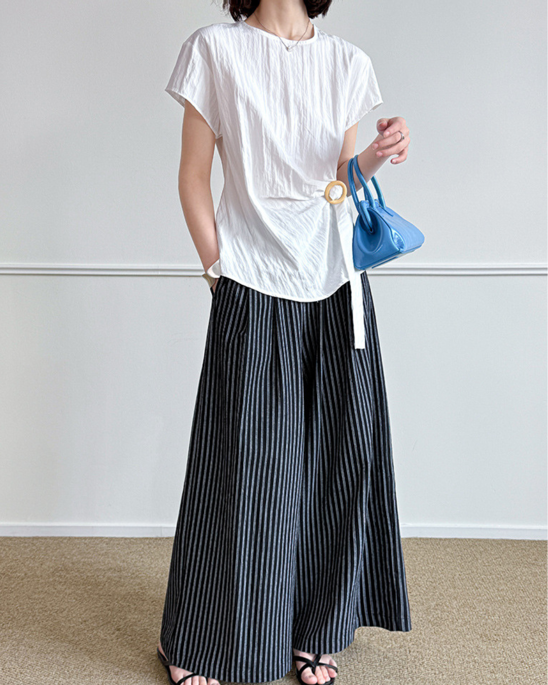 Elowen Ring Wrap Crinkle T-Shirt