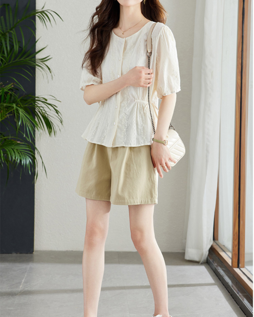 Clara Lace Waist Blouse