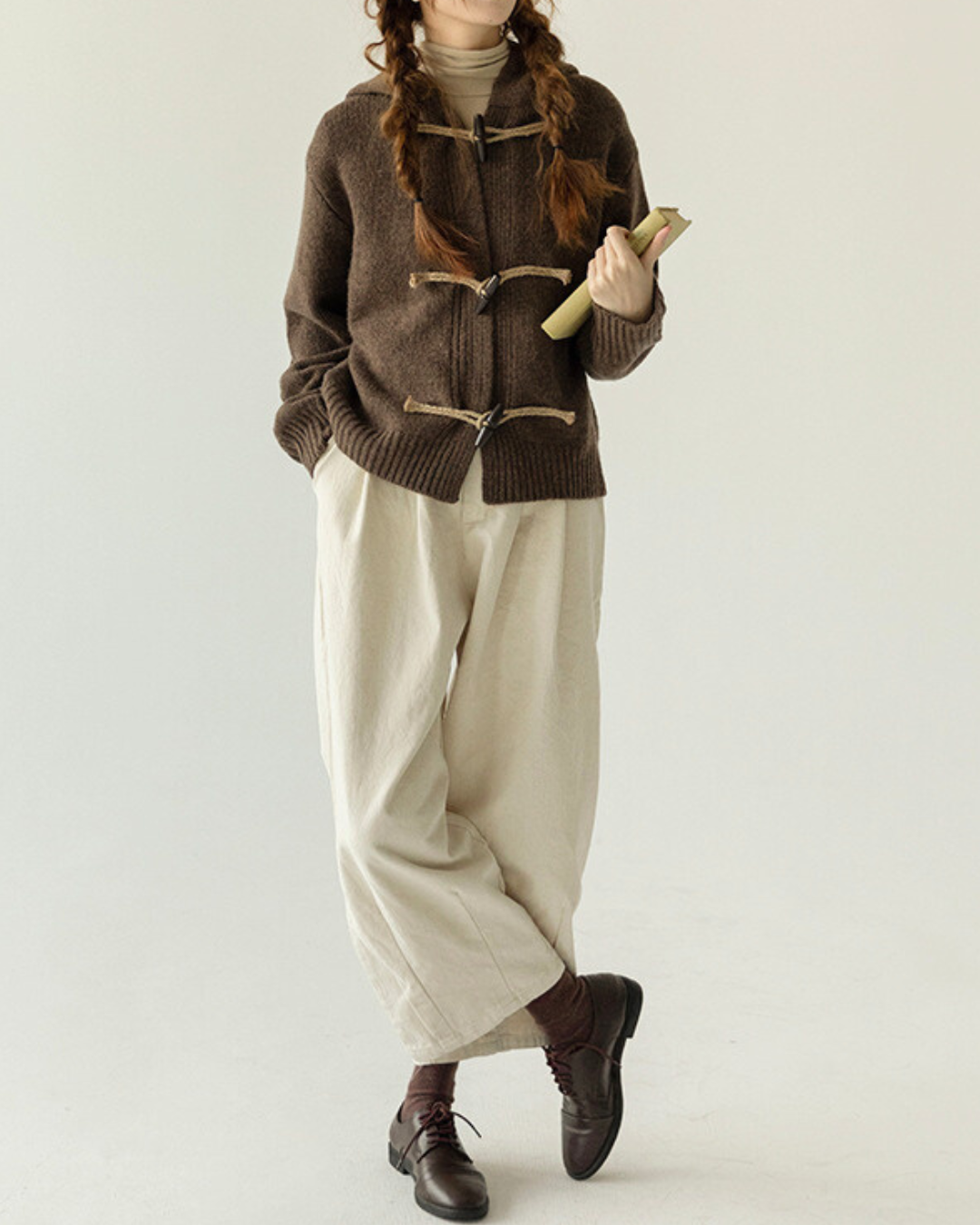 Aster Knot Soft Hooded Knit