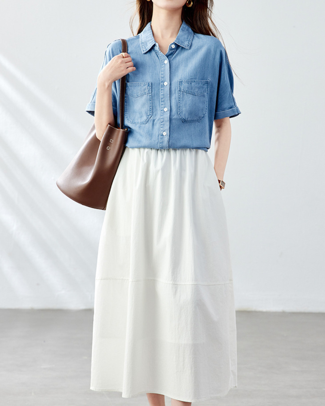 Liora Ease Denim Shirt
