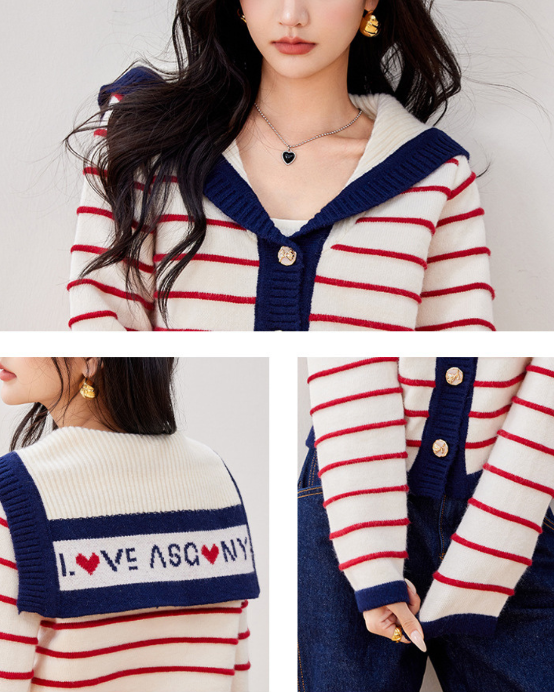 Celine Coast Stripe Cardigan