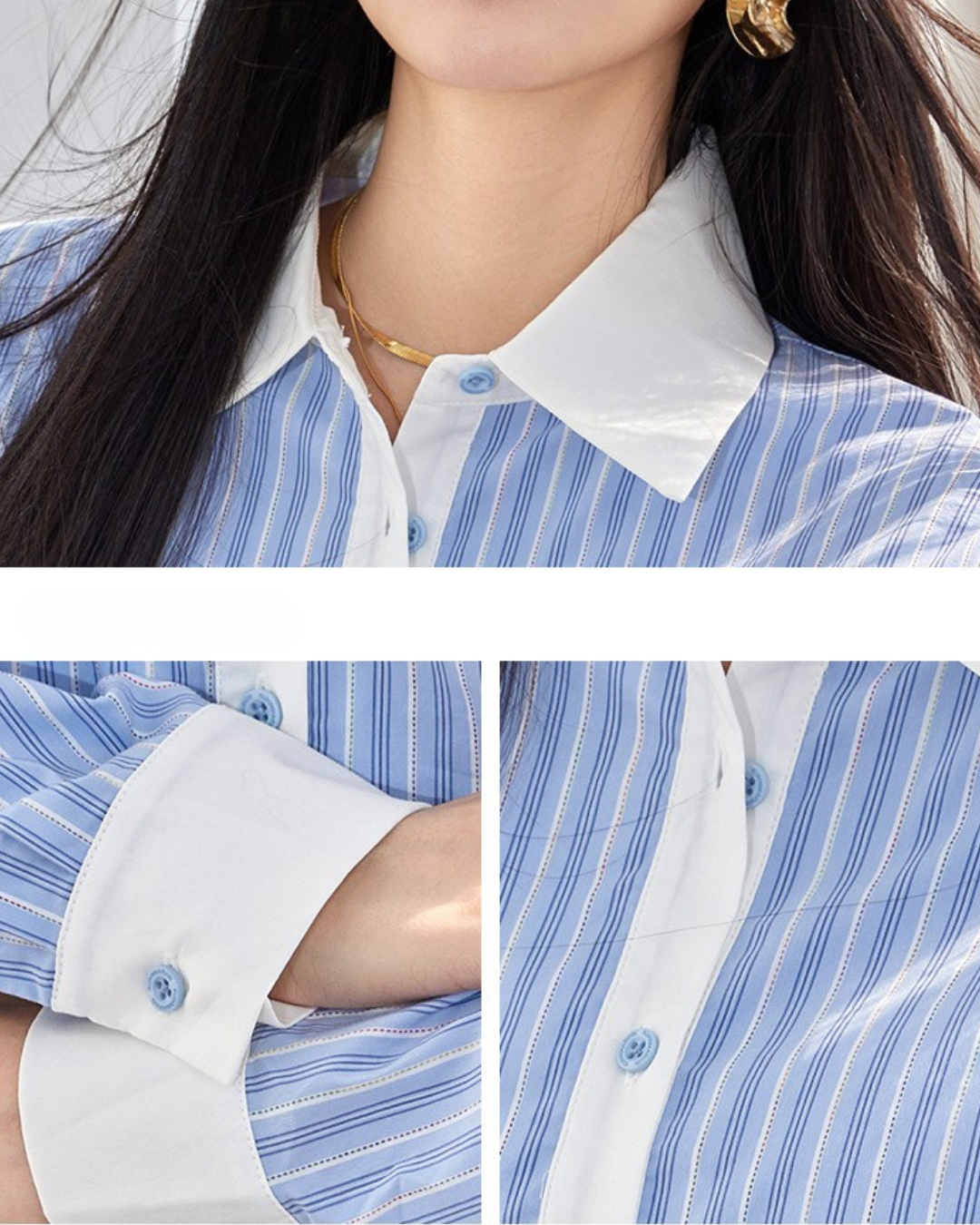 Maye Layered Stripe Shirt