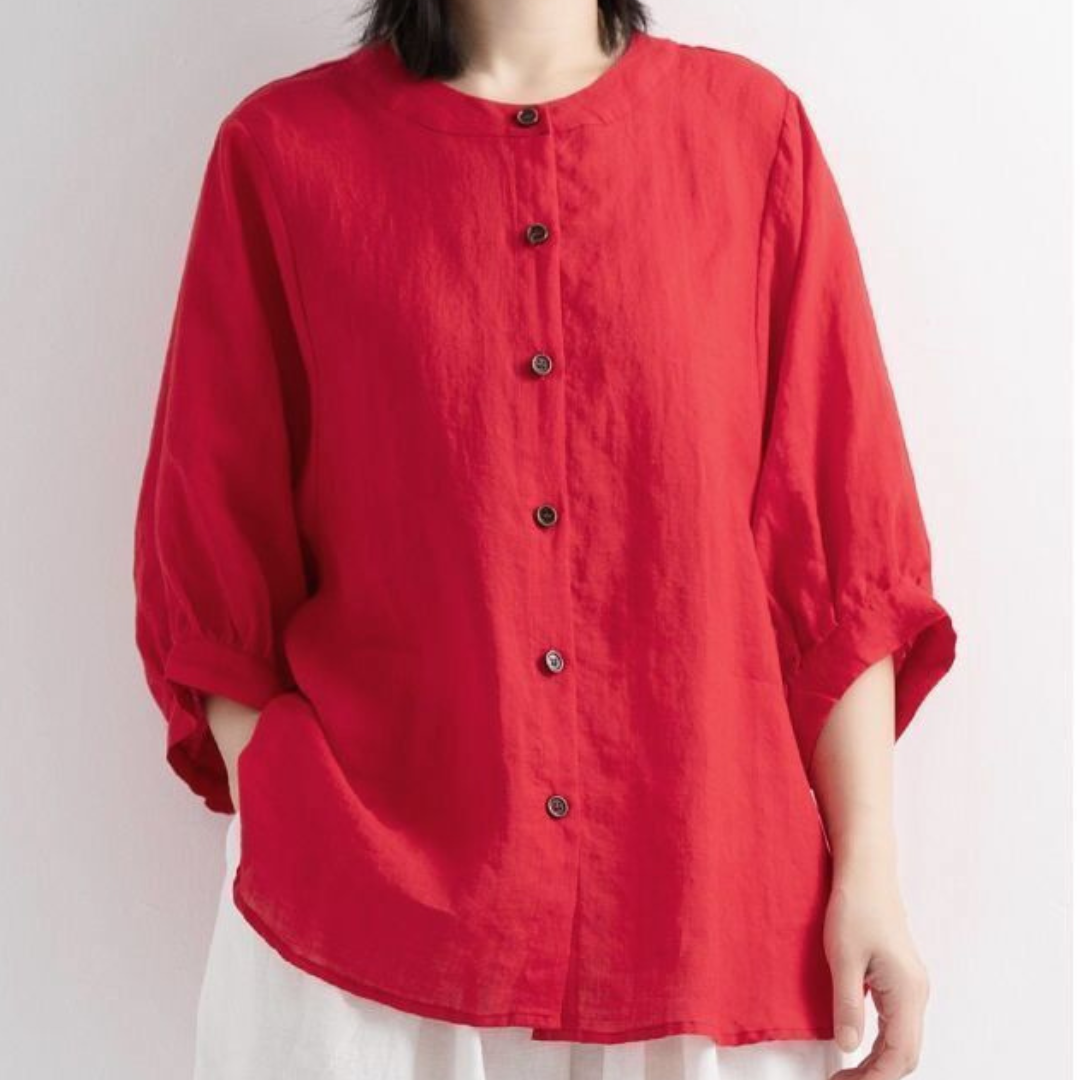 Luna Bloom Soft Puff Sleeve Blouse