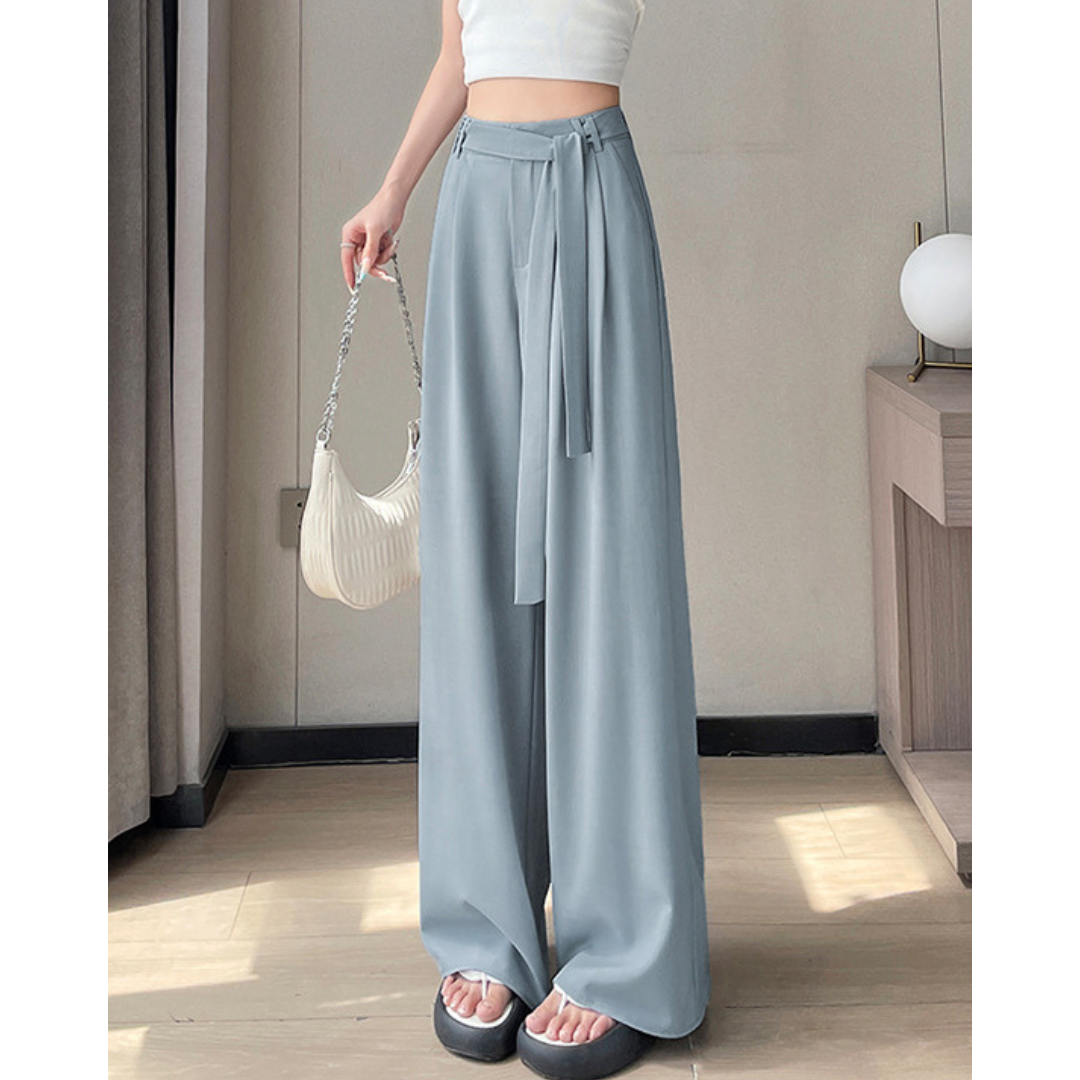 Ivy Drape Tie-Waist Trousers