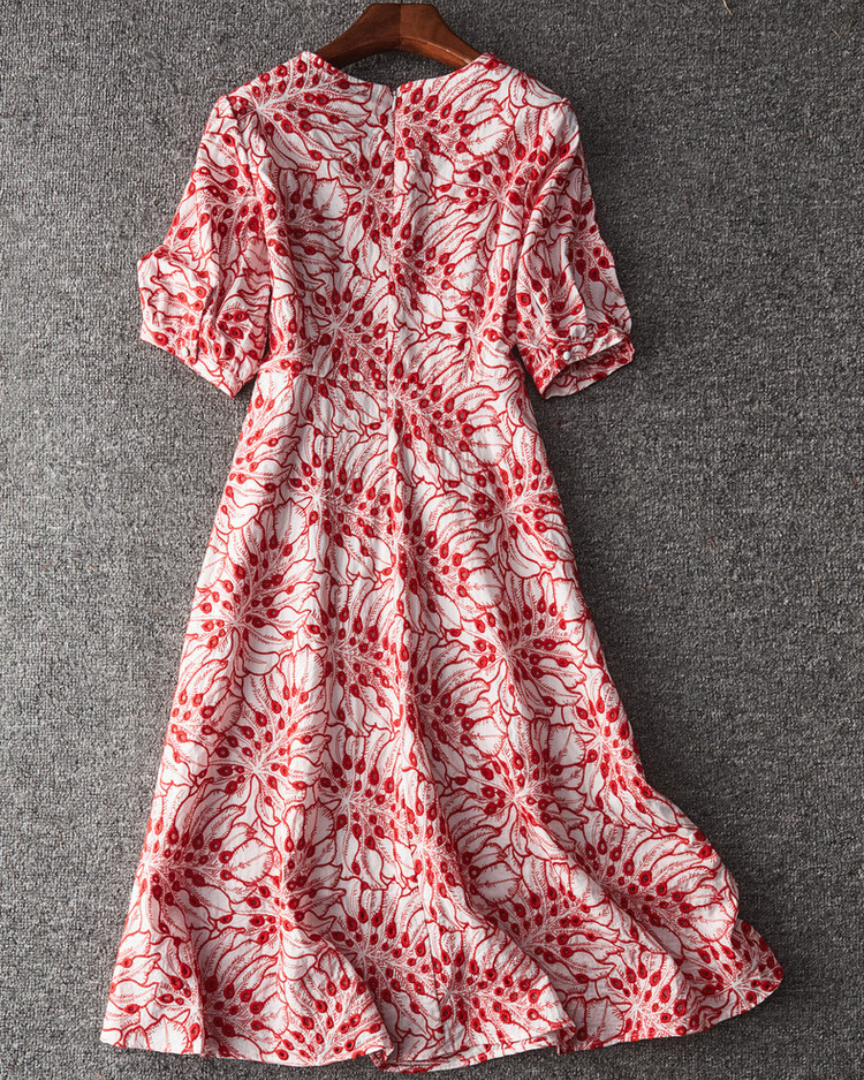 June Bloom Embroidered Dress