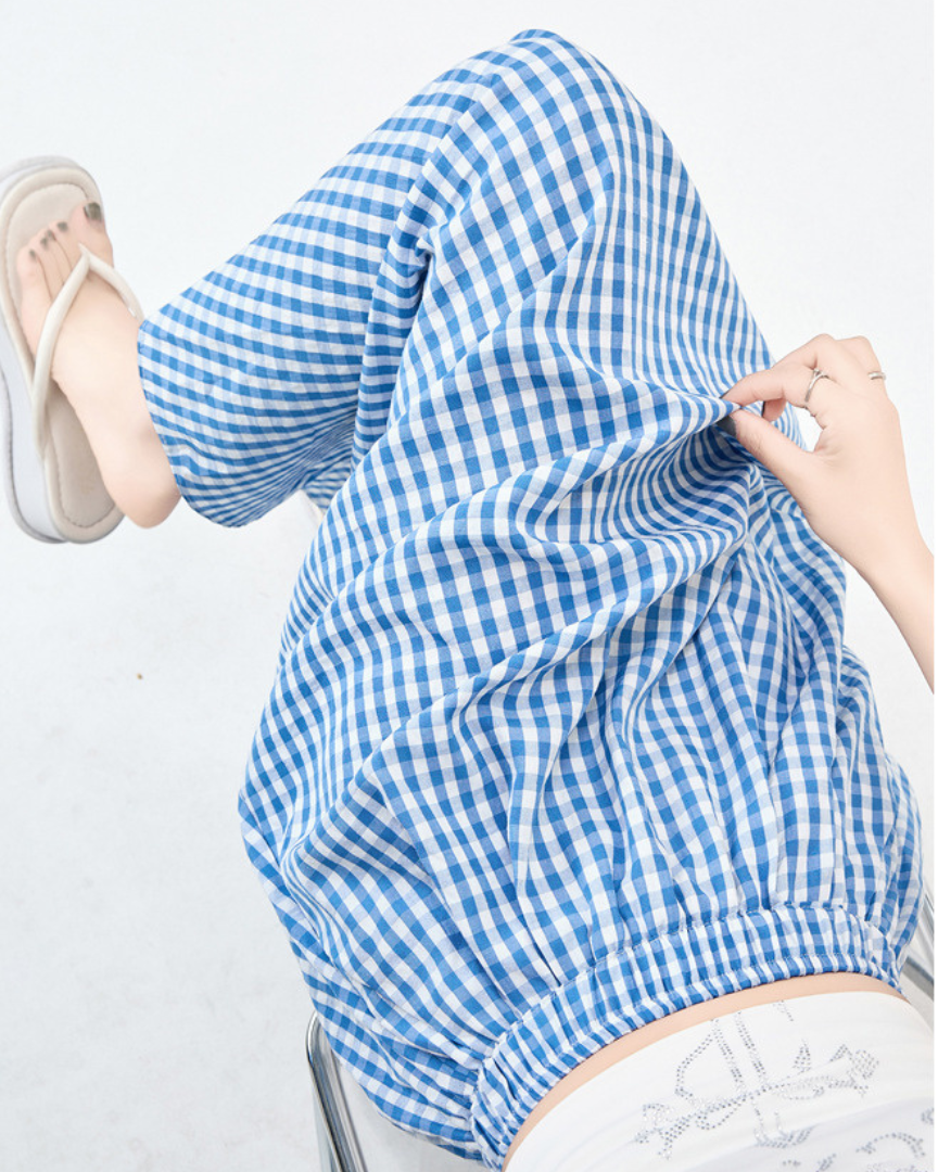 Mira Gingham Ease Maxi Skirt