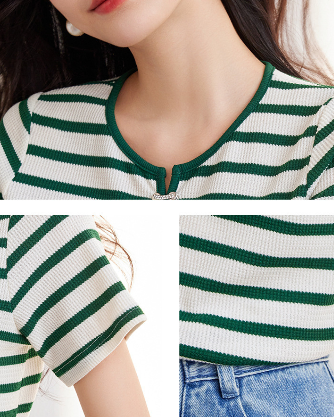 Meryl Stripe Loop T-Shirt